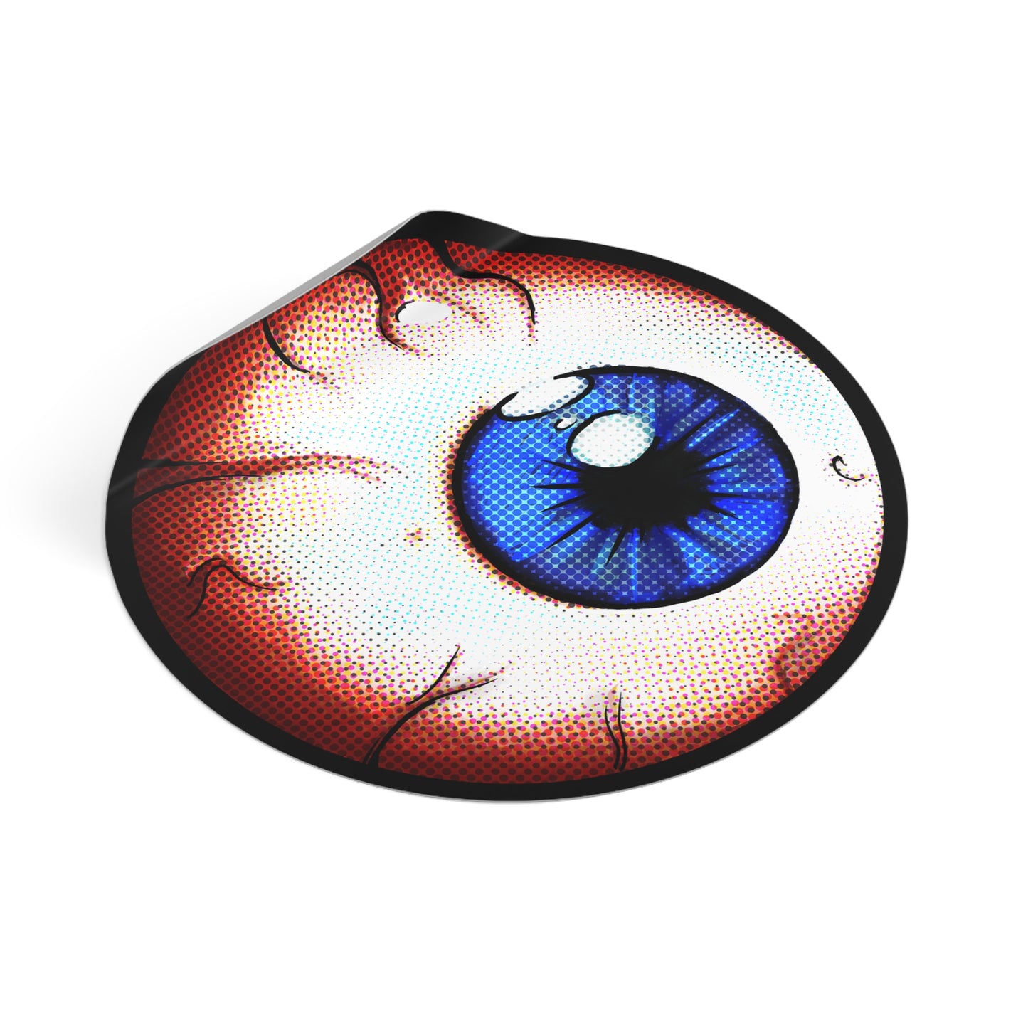 
                  
                    Blue NeverEye Round Vinyl Sticker
                  
                