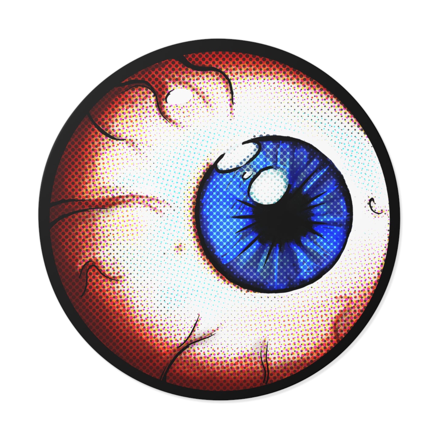 
                  
                    Blue NeverEye Round Vinyl Sticker
                  
                